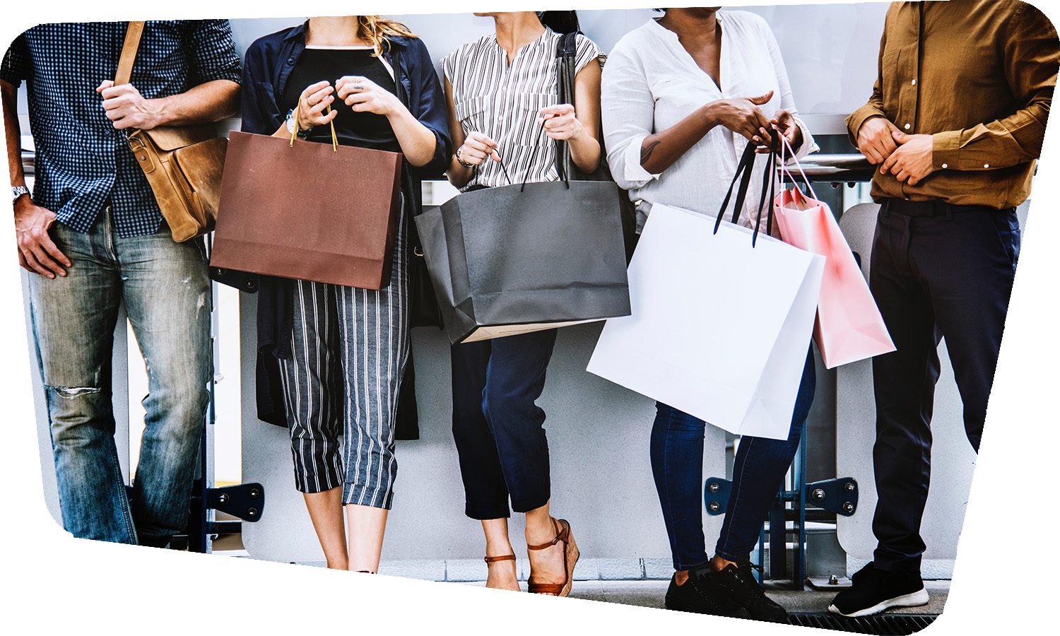 Consumers taking part in a market research study